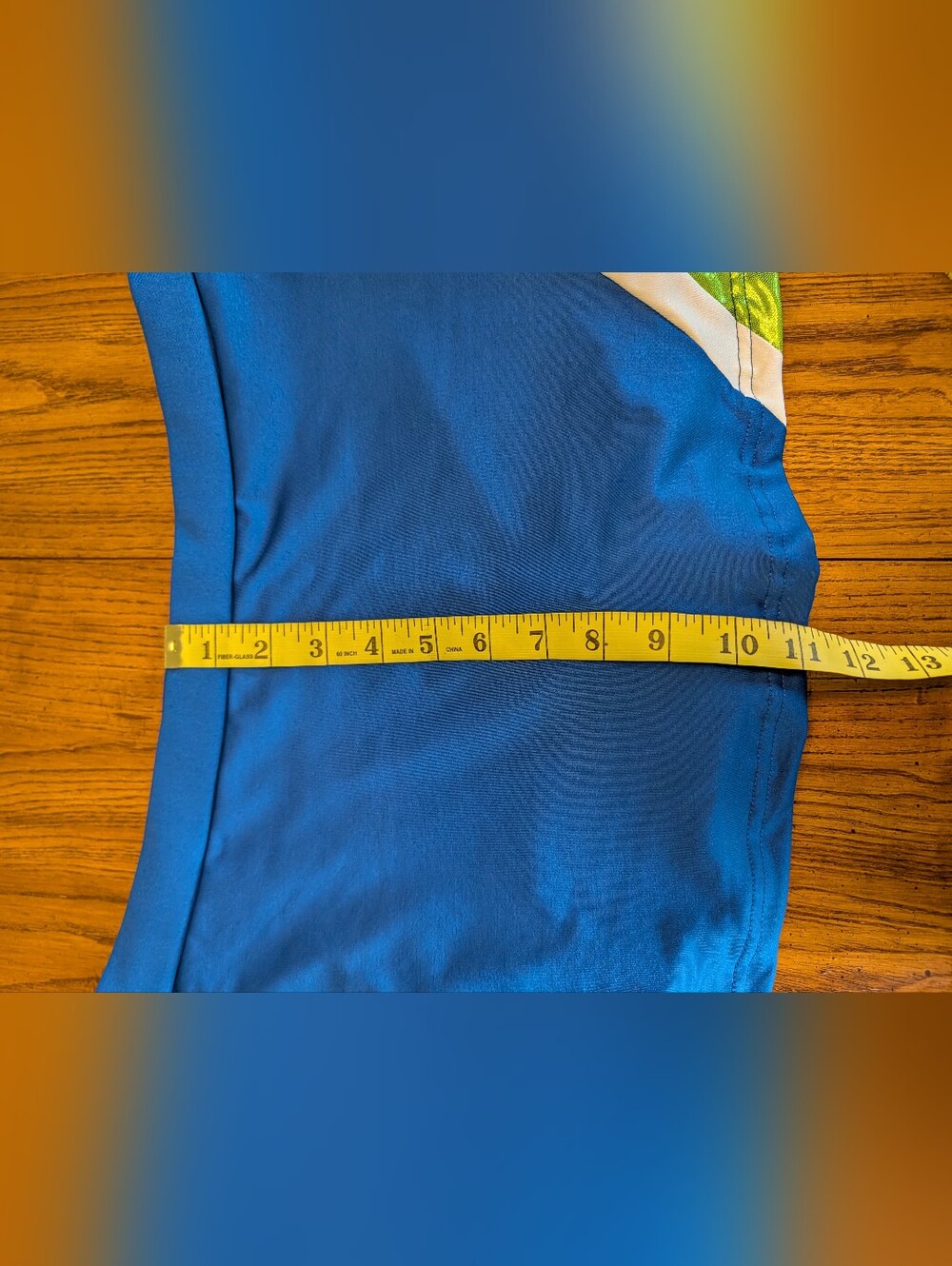 ASCE Blue & Green Metallic Competition Skort - Cheer/Dance - Like New - Picture 6 of 8